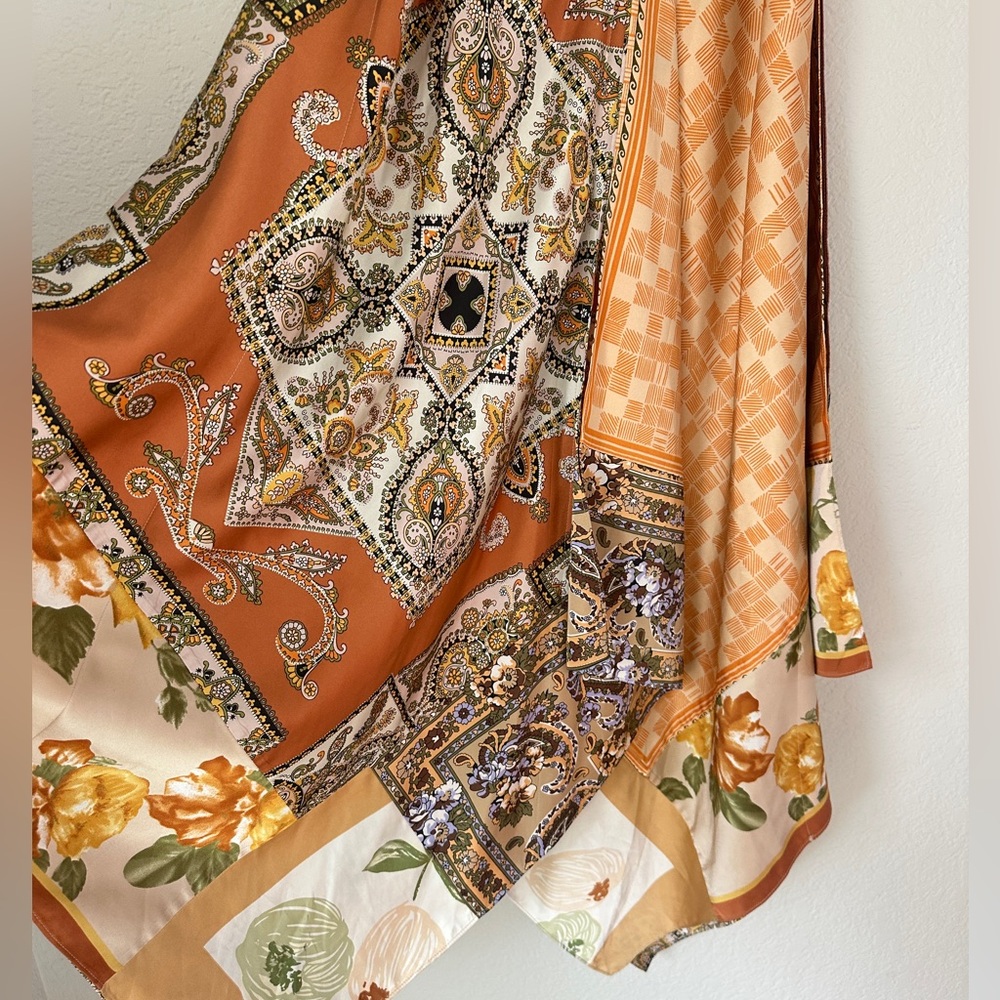 Anthropologie / TINY Sebou Scarf Mixed Print Dress XS - Picture 6 of 7